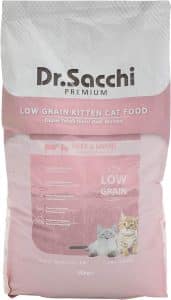 en iyi kuru kedi maması, Dr.Sacchi Premium Düşük Tahıllı Yavru Kuru Kedi Maması 10 KG